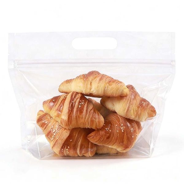 Custom Printed Clear Stand Up Pouch Glossy / Matte / Frosted Plastic Resealable Pouches