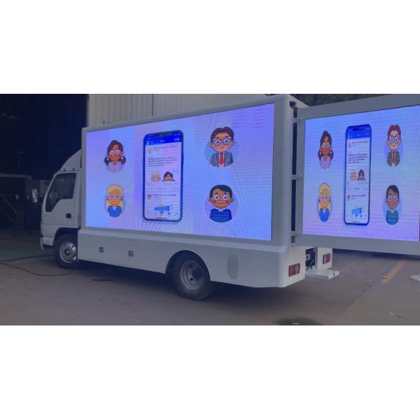 P3 P4 Mobile Billboard Truck Small Digital LHD LED Screen Advertising Van