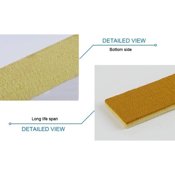 Heat Resistant Aluminum Profile Felt Belt PBO , Kevlar , Nomex , PES Material