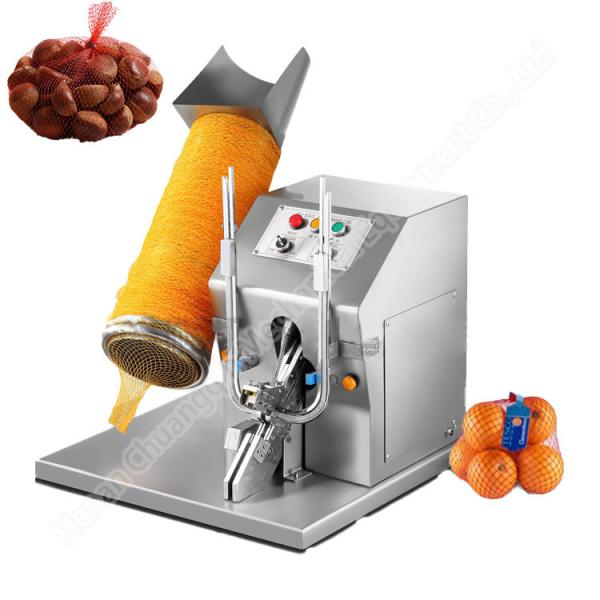 300w Potato Garlic Net Bag Packaging Machine Sealing Clipping OEM