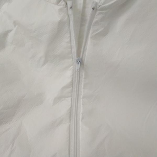 Waterproof White Microporous Disposable Hooded Coveralls