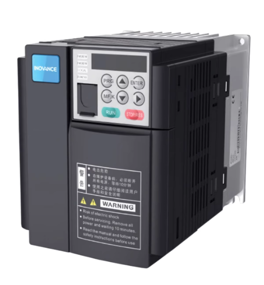 INOVANCE MD500,MD500T110G,110,3PH AC380-480V(±15%),210.0,V/F/SVC/FVC,130% for 60s,500Hz,RS485/Modbus RTU/Ethernet,IP00