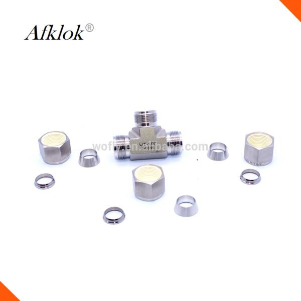 Ligne courue par mâle tuyau d'air comprimé de pièce en t de clapet anti-retour