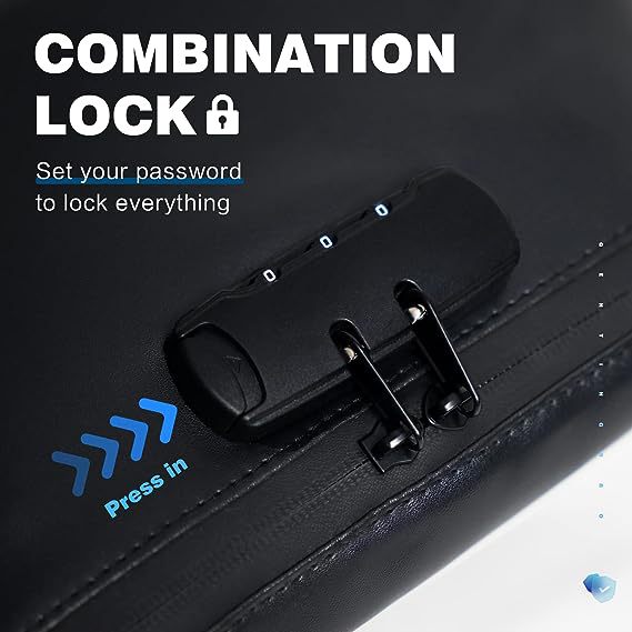 Денежная сумка с замком KaAutoler Огнеупорная и водонепроницаемая денежная сумка с закрывающим цилиндром Огнеустойчивый сейф Денежная сумка Locki