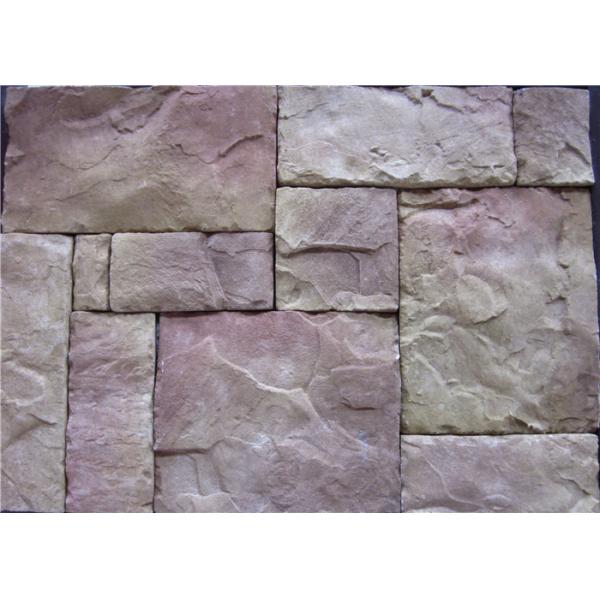 Light Weight Faux Rock Wall Panels , Exterior Rock Siding Compressive Strength