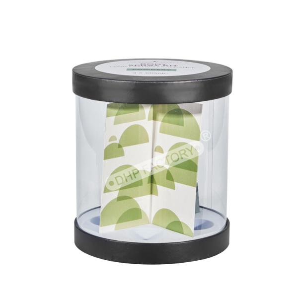 Plastic Round Box Round Gift Box With Paper Lid For Skincare Products