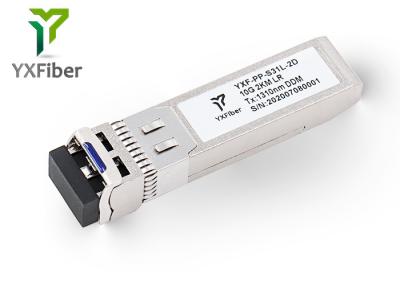o módulo 1310nm de 2km SFP Dual transceptor de 10G SFP+