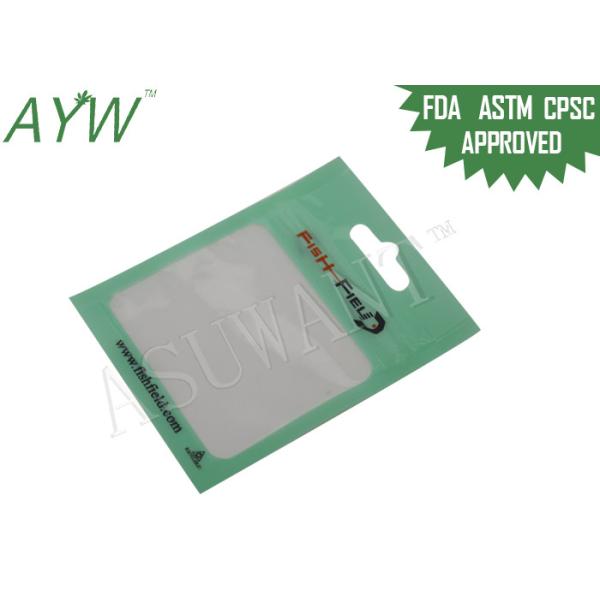 Fishing Lures Pet Food Bag With Visible Window Reclosable Zip Lock