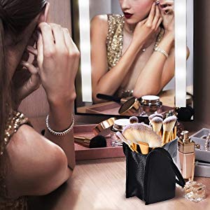 Makeup Bag Cosmetic Bag Travel Toiletry Bag Waterproof Makeup Zipper Portable Transparent Pouch Set - Black, bagease pac