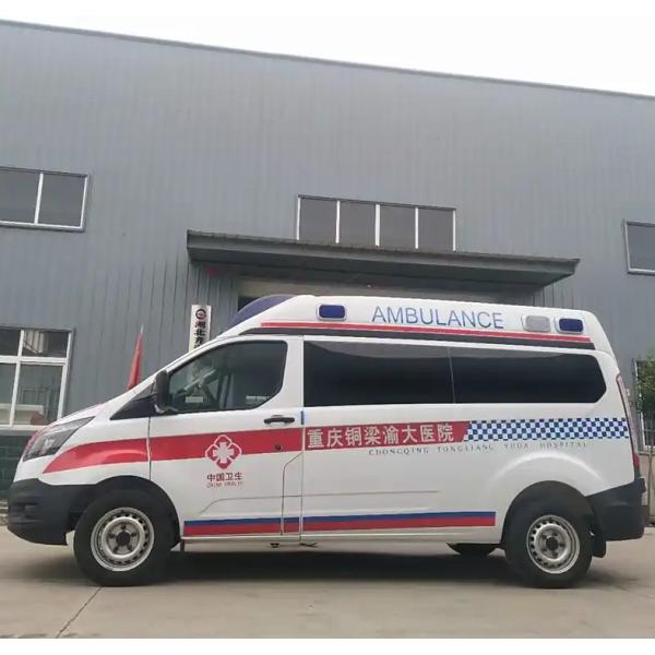 Left Hand Drive 4*2 Ford 5+1 Transmission Emergency Ambulance Truck Vehicle