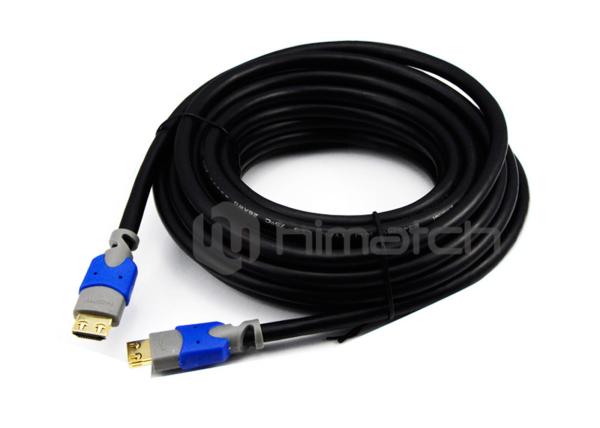 Round Industrial HDMI Cable / High Speed HDMI 2.0 Cable 4K 3840x2160 CL3 Rate 8M