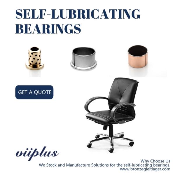 Triple Layer Sintered Bronze Bearing For Electric Chairs Office Equipment Metric Size