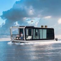 Restaurante de botes personalizado 16 personas Pontoon Barco Restaurante para turismo