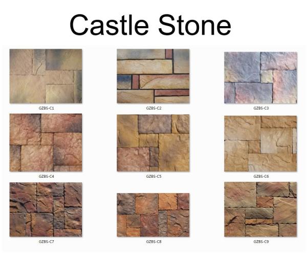 Exterior Interior Artificial Stone Panels 3D PU Polyurethane Faux Wall Veneer
