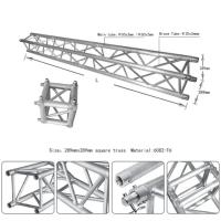 6061-T6 Aluminium Stage Truss 1m 2m 3m 4m Curved Lighting Truss