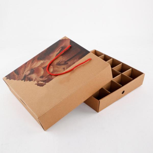 Handmade 20 Quail Egg Shipping Boxes Container Empty Brown Carton Packaging Trays Eco Friendly