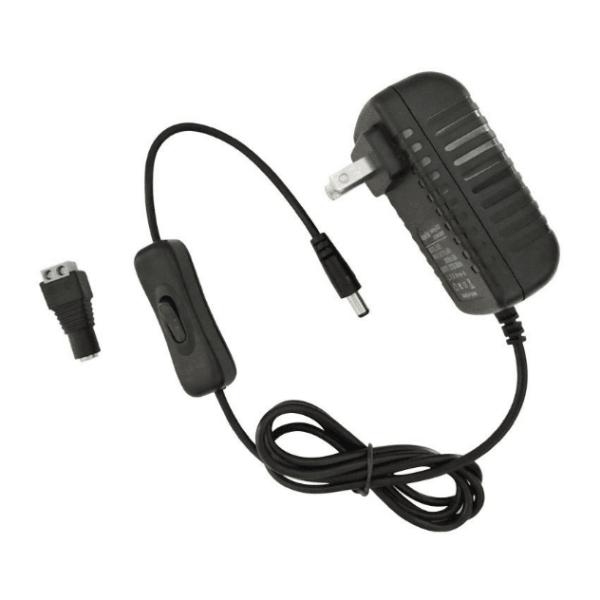 12VDC 12W 24W 1A 2A LED Power Supply Adapter with On/Off Switch CE Certified AU/US/UK/EU Plug