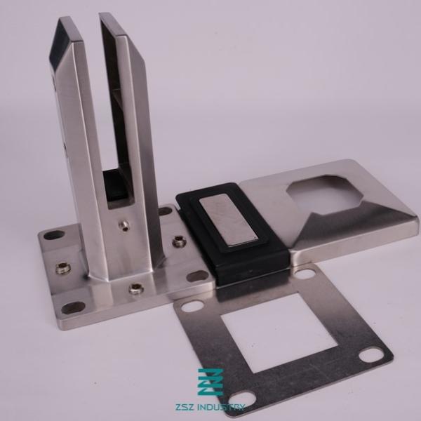 Frameless Pool Fence Spigots , Angle / Height Adjustable Glass Fence Spigot