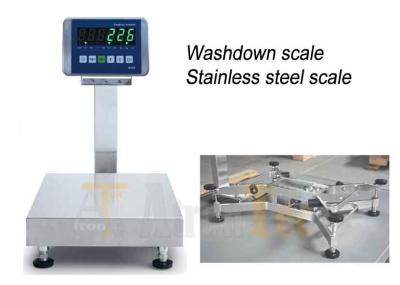 Stainless Steel Structure Waterproof Weighing Scale IP69K 400x500 Mm