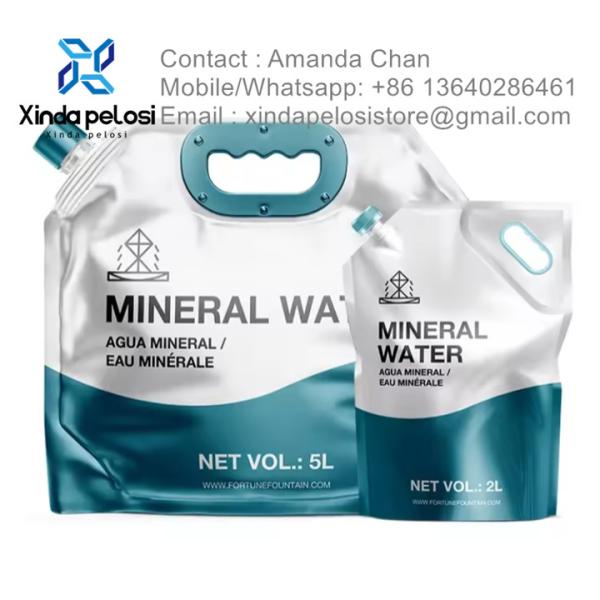 Экологически чистый складной контейнер жидкий пакет оптом питьевой складной пакет для воды для кемпинга на открытом воздухе