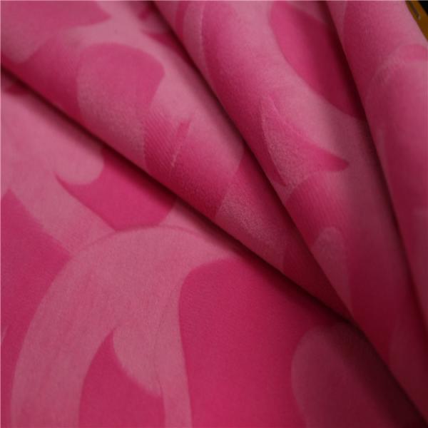Anti - Slip Textile Upholstery Fabrics Bright Velvet Fabric 2mm~3mm Pile