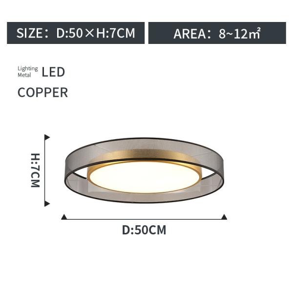 LED Ceiling Light All Copper Living Room Light Nordic Simple Room Round gold chandelier(WH-MA-188)