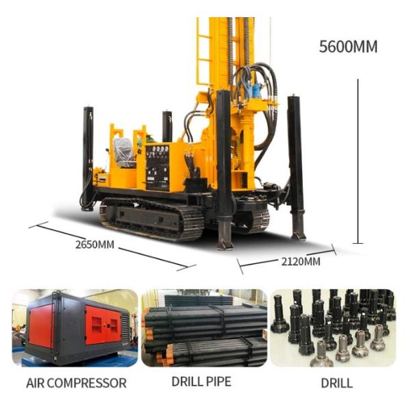 машина буровой установки колодца грунтовой воды 70rpm DTH
