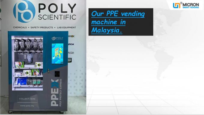 Smart PPE Vending Machine for Gloves, Masks & Safety Personal Protective Equipment Distribution