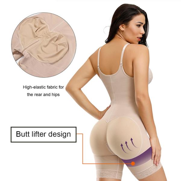 Full Body Shaper com correias ajustáveis HEXIN Último design de vestuário de marca privada