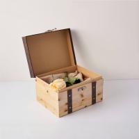 Boîtes à cadeaux en bois de luxe de grande capacité en gros Boîtes à emballage à couvercle en bois avec serrure