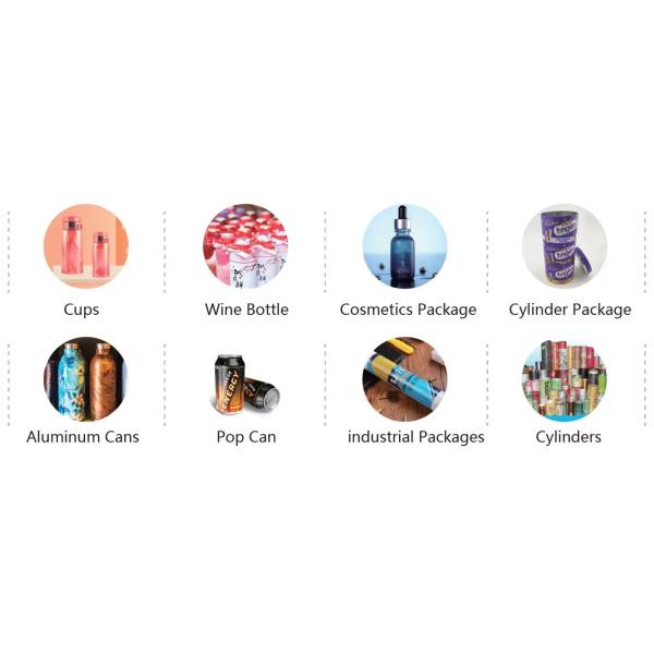 Цифровой цилиндрический струйный принтер вращающаяся пластиковая бутылка питьевые изделия автоматическая УФ-принтер