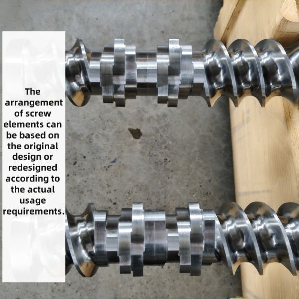 High Precision Twin Screw Elements for Polymer Compounding in Plastic Industry Parallel Twin Screw Extruders