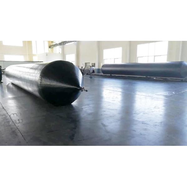 Balón de lanzamiento de buques de 2,5 m de duración Balón de elevación de rodillos de marina inflable