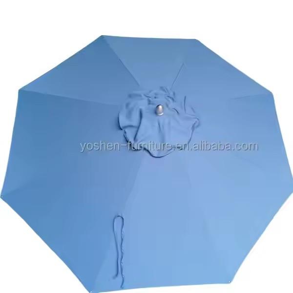 10ft Umbrella Canopy Replacement 8 Ribs Canvas Repair Umbrella Canopies Covers in Patio Umbrella Accessories