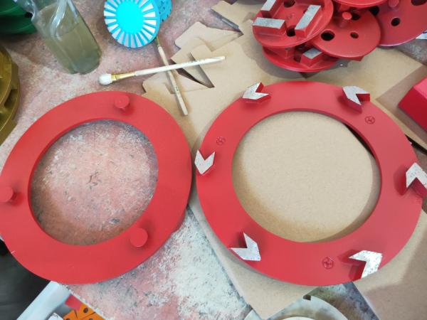 NO249 Grit ODM Metal Powder Diamond Grinding Plates Cup Wheel Grinding Machine MPA