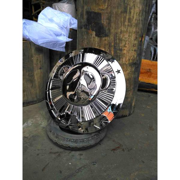 Decoration Indoor Metal Sculptures , 316 Polished Panda Steel Animal Sculptures