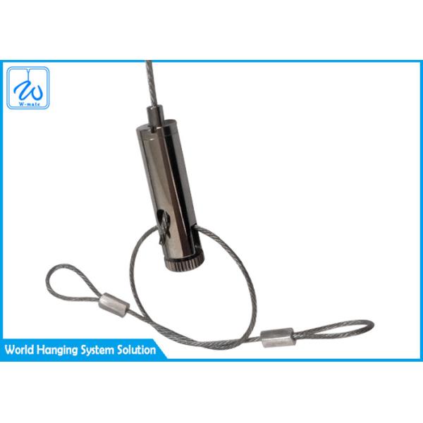 Stainless Wire Cable Grippers / Steel Wire Rope Clamp Press Button To Lock