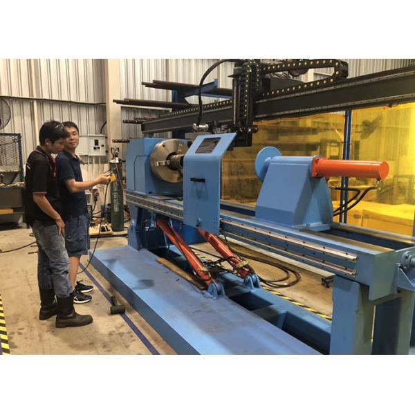 Touch Screen 500A 300mm Hydraulic Cylinder Seam Welding Machine