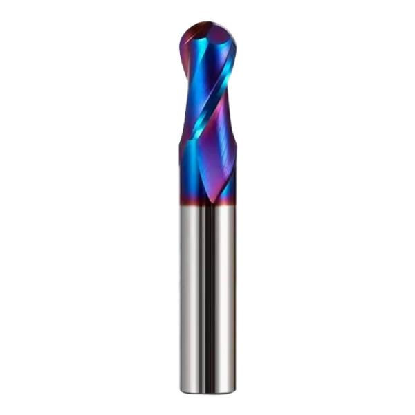 Manufacturer CNC Wood Carving Bits Nano Coating 2/4Flutes Ball Nose 6mm Milling Cutter Carbide End Mill