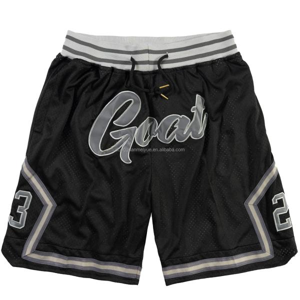 Logo personnalisé Shorts de basket-ball à mailles respirantes à corde rétro mode décontractée courte tenue sportive avec poches pour hommes femmes