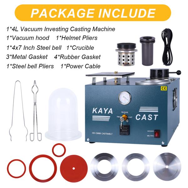 Experience KAYA CAST Jewelry Vacuum Investing Casting Melting Machine For Jewelry Manufacturing