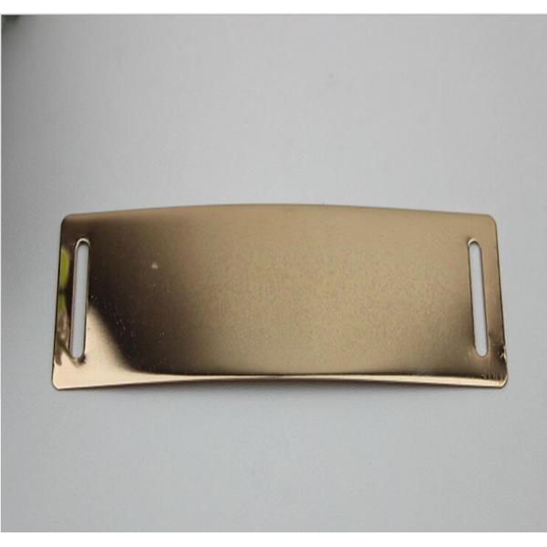 Shiny gold iron Material shoelace charm metal buckles for sports shoe