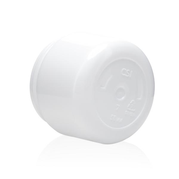 Контейнеры Skincare белого опарника сливк 50g PP пластикового упаковывая с крышкой гриба