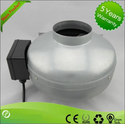 Stainless Steel Blade 125mm AC Exhaust Inline Duct Fan For Industrial And Farm