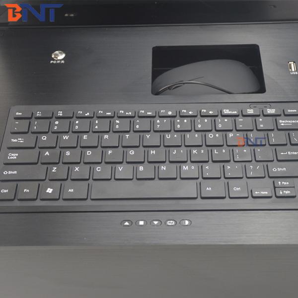 Motorized  Flip up Monitor Lift Integrated With 19 Inch Screen for Conference System