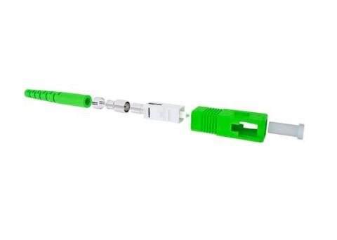 SC / APC SX DX Fiber Optic Cable Connectors, SM MM Ceramic Ferrule Fiber Fast Connector