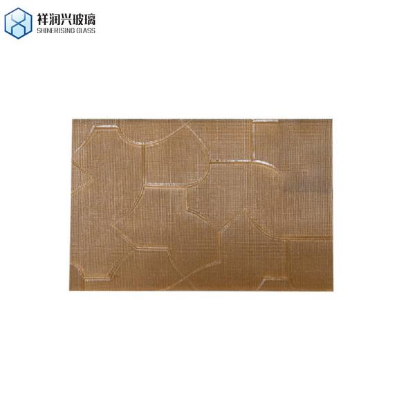 Brown Patterned Glass Shinerising 3mm 5mm 1830*2440new Technology Style Glass Embossed Glass