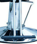 Professional Reclining Salon Barber Chair Classic Style For Hair Shop , Dark Brown