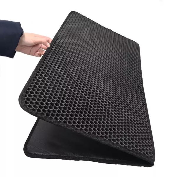 Multi Colors Cat Litter Mat Washable EVA Double Pet Litter Catcher Rug
