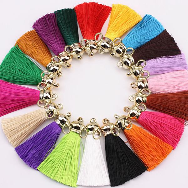 Zinc Alloy Lobster Clasp Metal Accessories Tassel Pendants For Keychain Dangle
